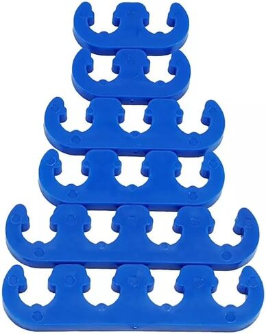 24 PCS/SET SHLPDFM Blue Spark Plug Wire Separators 7mm 8mm 8.5mm 8.8mm Ignition Wire Dividers Looms Holder in Saudi Arabia