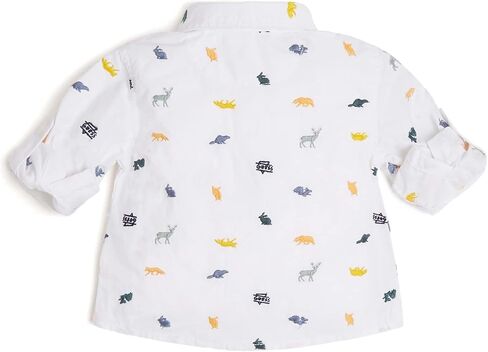 GUESS Boys' Long Sleeve Poplin Collared Shirt in Saudi Arabia