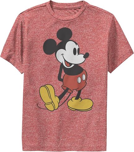 Disney Characters Classic Mickey Boy's Crew Tee, Athletic Heather, Small in Saudi Arabia