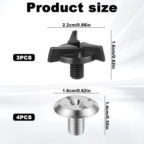 Helmet Visor Screws, 7pcs Replacement Screw for Helmet Visor Hardware Kit with Dirt Bike & Motorcycle Helmets Bolts for Motorcross Helmets in Saudi Arabia
