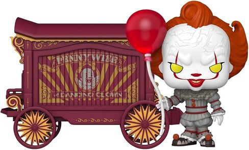 فانكو بوب! المدينة: مرحبًا بكم في ديري - Pennywise & Wagon - IT - شخصية فينيل قابلة للتجميع - فكرة هدية - بضائع رسمية - ألعاب للأطفال والكبار - عشاق الرعب - شخصية لهواة الجمع والعرض in Saudi Arabia