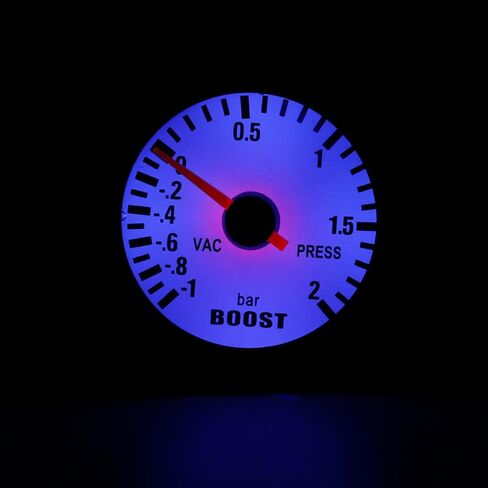 52mm General 12V Boosts Gauge Blue LED Display High Visibility Pressure Meter for Auto in Saudi Arabia
