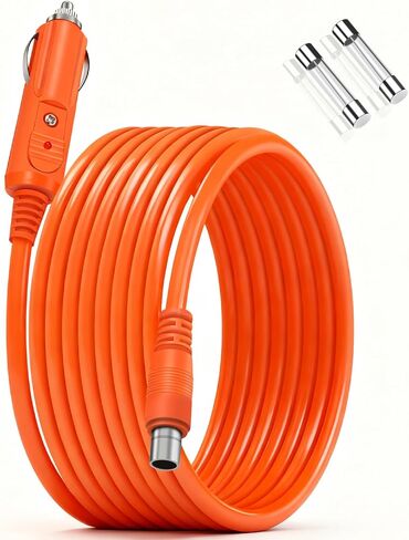 10FT/3M Car Charging Cable for Jackery Explorer 1000 v2/ 1000Pro/ 2000Pro/ 2000Plus/ 3000Pro, 14AWG DC8020 Car Cigarette Lighter Charger Cable DC Power Cord Adapter in Saudi Arabia