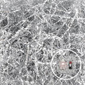 حشو ورق مجعد من Evechole، 5.3oz قطع ورق مجعد أحمر، حشو ورق ممزق معدني لتغليف الهدايا وملء السلة في عيد الميلاد وعيد الحب وعيد الأم وعيد الميلاد والزفاف in Kuwait