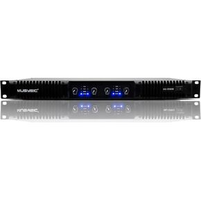 مضخم صوت احترافي ذو 4 قنوات من MUSYSIC - 2x9600 واط D-Class 1U Power Amp MU-D9600 مضخم صوت عالي الأداء مع قوة ستيريو وجسر للاستخدام الاحترافي في الحفلات الموسيقية والوظائف وفي المنزل in Kuwait