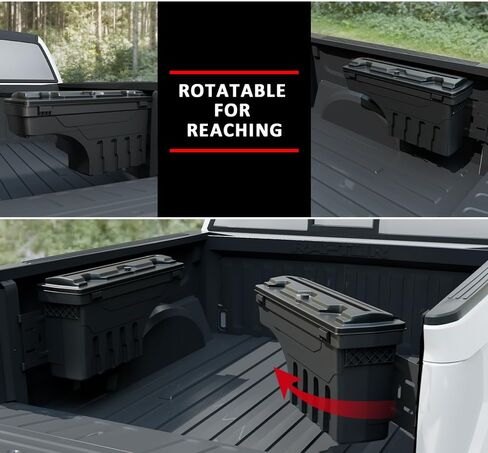 DOTCOM Truck Bed Storage Box Tool Box Compatible With Ford F250 F350 Super Duty 2017 2018 2019 2020 Toolbox Driver Right Passenger Side in Saudi Arabia
