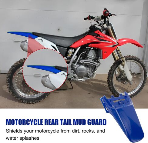 واقي الطين الخلفي للدراجة النارية PSLER - واقي الطين الخلفي، طقم واقي الطين للجسم Crf50 لـ CRF50 XR50 Style 110 125CC Pit PRO Trail Mini Dirt Bikes، أسود in Saudi Arabia