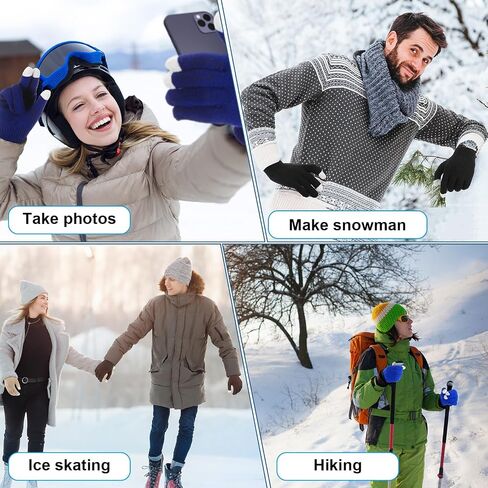 Ramede 120 Pairs Winter Touchscreen Gloves Winter Knit Gloves Bulk Stretchy Warm Gloves for Women Men Unisex Adult, 3 Colors in Saudi Arabia
