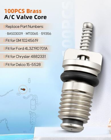 50 حزمة معيار JRA A/C صمام شريدر الأساسية تناسب المركبات الأجنبية والمحلية استبدال MT0059 59347 15-75234 in Kuwait