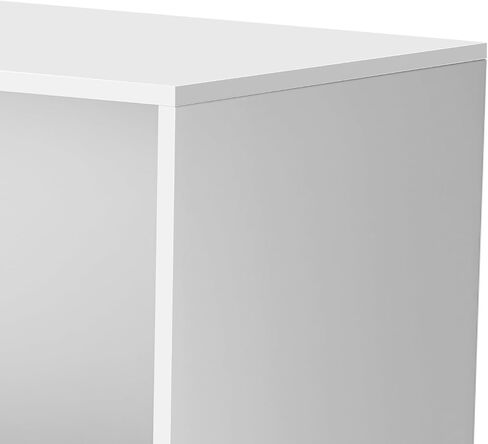 4-Foot White Cash Wrap Counter – Retail Checkout Counter with 3 Adjustable Storage Shelves, Wood Display Register Stand for Stores, Boutiques & Reception Areas in Saudi Arabia