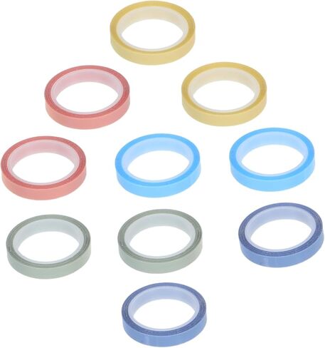 jojofuny 10 Rolls Tape Writable Tape Page Markers Transparent Sticky Tabs Annotating Tabs Sticky Label Stickers Highlighter Strips BOPP in Saudi Arabia