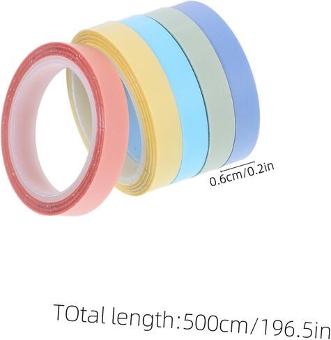 jojofuny 10 Rolls Tape Writable Tape Page Markers Transparent Sticky Tabs Annotating Tabs Sticky Label Stickers Highlighter Strips BOPP in Saudi Arabia
