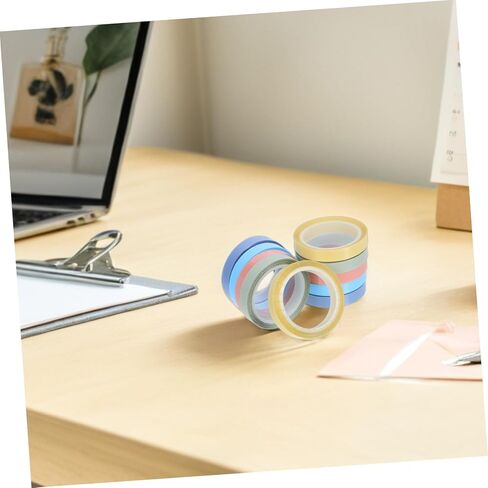 jojofuny 10 Rolls Tape Writable Tape Page Markers Transparent Sticky Tabs Annotating Tabs Sticky Label Stickers Highlighter Strips BOPP in Saudi Arabia