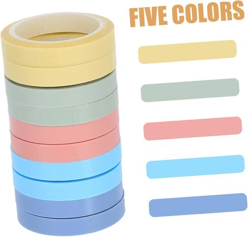 jojofuny 10 Rolls Tape Writable Tape Page Markers Transparent Sticky Tabs Annotating Tabs Sticky Label Stickers Highlighter Strips BOPP in Saudi Arabia