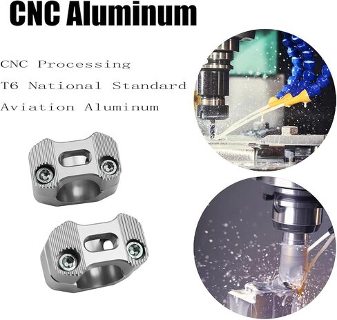 دراجة نارية عالمية 7/8 بوصة 1 1/8 بوصة 22 مم 28 مم CNC المقود مقبض الناهضون قابل للتعديل شريط الدهون محول جبل المشابك العالمية ل EXC KLX KXF YZF CRF XR SX SXF XCW WR YZ Dirt Pit Bike (فضي) in Kuwait