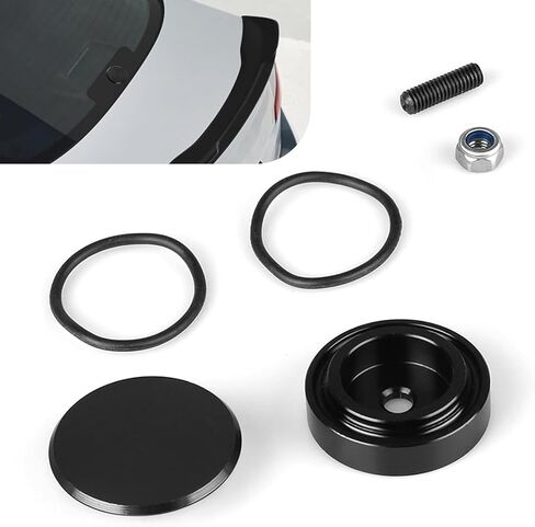 Rear Wiper Arm Cover, Universal Car Wiper Plug Cap for Rear Windshield, Waterproof Delete Grommet Kit for SUV, Truck and RV (Black) in Saudi Arabia