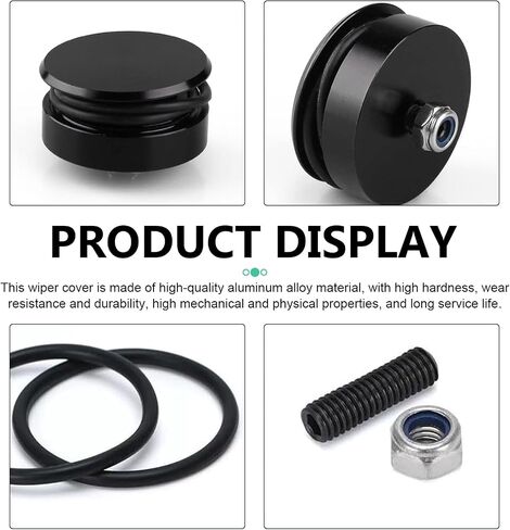 Rear Wiper Arm Cover, Universal Car Wiper Plug Cap for Rear Windshield, Waterproof Delete Grommet Kit for SUV, Truck and RV (Black) in Saudi Arabia