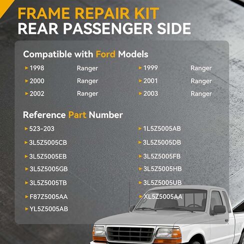 طقم إصلاح الإطار 523-203 متوافق مع سيارة Ford Ranger 1998-2003، جانب الراكب الخلفي # 523203 5232203 in Kuwait