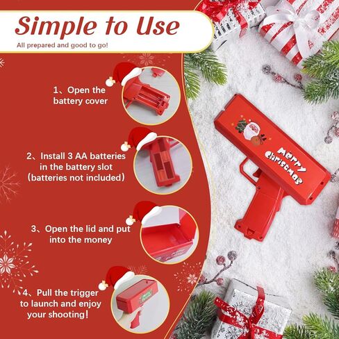 مسدس نقود ذهبي، لعبة إطلاق النقود الأوتوماتيكية تجعلها مطرًا، مسدس لعبة نقود للحفلات، وحفلات الزفاف، وأعياد الميلاد، وأحداث النادي، مسدس نقود ممتع للفواتير الحقيقية أو المزيفة، وكوبونات ومنشورات للحفلات in Kuwait