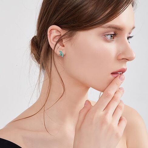 Butterfly Earrings 925 Sterling Silver Faith Cross Studs Opal Earring Hypoallergenic Religious Jewelry Gifts for Women Girls in Kuwait