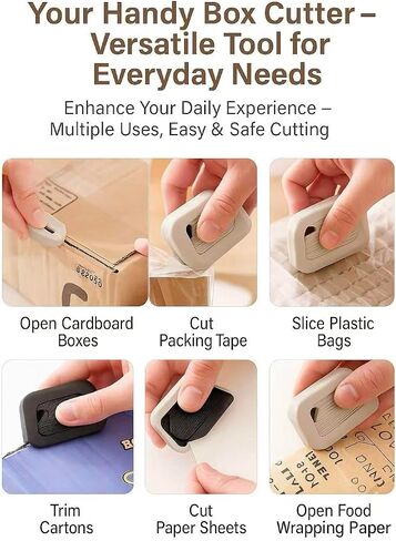 Retractable Ceramic Box Cutter with Magnet – Safety Utility Knife for Package Opening, Letters, Crafts, Office & Everyday Use in Saudi Arabia