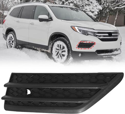 BXZ Front Bumper Insert Cover Passenger Fog Light Cover W/Parking Sensor for 2016 2017 2018 Honda Pilot in Saudi Arabia