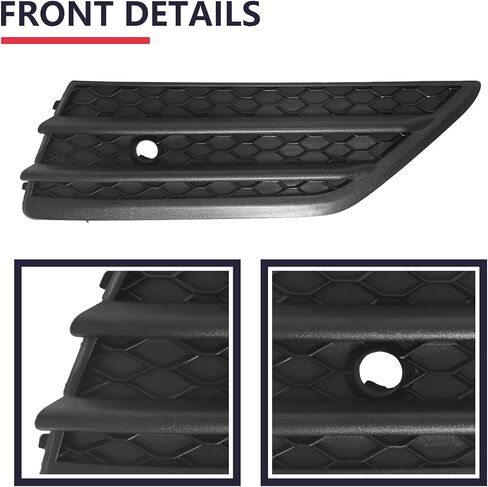 BXZ Front Bumper Insert Cover Passenger Fog Light Cover W/Parking Sensor for 2016 2017 2018 Honda Pilot in Saudi Arabia