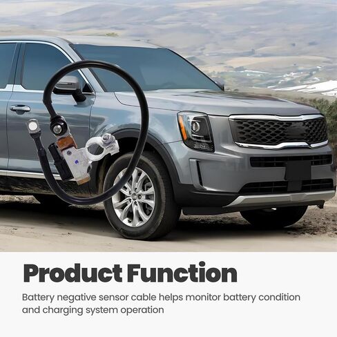 ASTROSYNC Battery Negative Sensor Cable Fit For Kia Sorento 2019 2020 Telluride 2020 2021 2022, Ground Wire Terminal Connector Replace 37180-S9000 37180S9000 37180-C6500 37180C6500 in Saudi Arabia