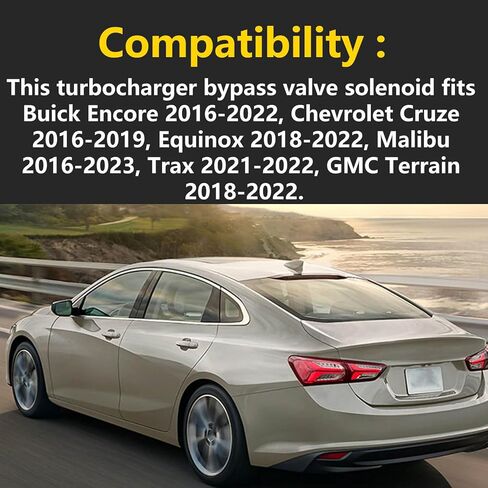 Turbocharger Bypass Valve Solenoid 55499323 12653327 Compatible with Chevrolet Malibu 2016-2023 Cruze 2016-2019 Equinox 2018-2022 Trax 2021-2022 GMC Terrain 2018-2022 Turbo Solenoid Valve in Saudi Arabia