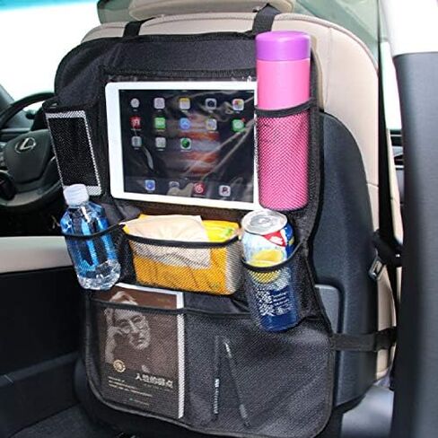 Car Organizer Back Seat - with 8 Storage Pockets & 10″ Tablet Holder Keep Cars Vehicles Organized & Tidy in Saudi Arabia