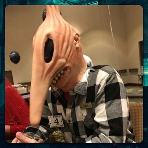 QCCX Halloween Masks, Adult Scary Adam Mask, Barbara Mask Headgear, Cosplay Costume Party Props in Kuwait