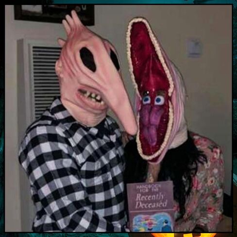 QCCX Halloween Masks, Adult Scary Adam Mask, Barbara Mask Headgear, Cosplay Costume Party Props in Kuwait