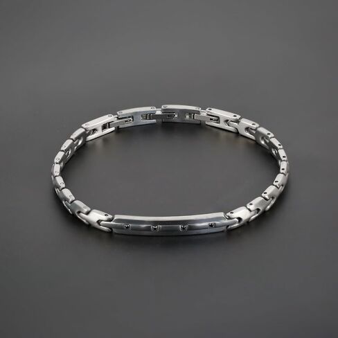 Chain Bracelet for Men, Sturdy Stainless Steel Bracelet, Adjustable Link 7.3-8.7 Inches Classic Mens Jewelry Present for Men/Dad/Husband RD-JN1761 in Saudi Arabia