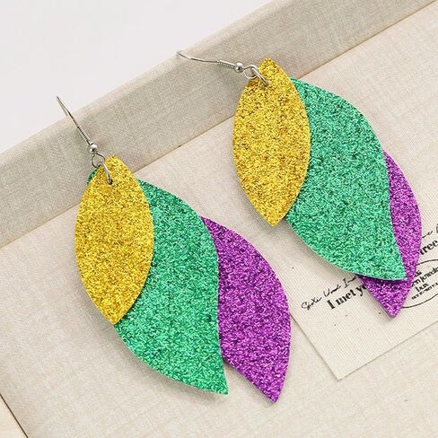 4 Pairs Mardi Gras Earrings for Women Mardi Gras Tassel Earrings Yellow Earrings Mardi Gras Dangle Earrings Mask Earrings Carnival Cosplay Party Jewelry Gifts in Kuwait