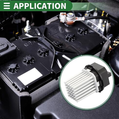 Motoforti HVAC Blower Motor Resistor, Heater Blower Resistor, for Land Rover LR2 L4 2.0L 2013-2015, Metal Plastic, No.LR002685, Black in Saudi Arabia
