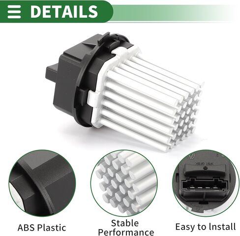 Motoforti HVAC Blower Motor Resistor, Heater Blower Resistor, for Land Rover LR2 L4 2.0L 2013-2015, Metal Plastic, No.LR002685, Black in Saudi Arabia