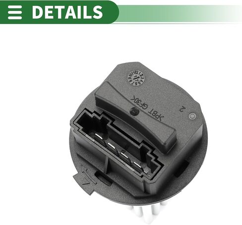Motoforti HVAC Blower Motor Resistor, Heater Blower Resistor, for Land Rover LR2 L4 2.0L 2013-2015, Metal Plastic, No.LR002685, Black in Saudi Arabia