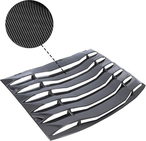 HECASA نافذة خلفية كوة متوافقة مع 2011-2023 دودج تشارجر SXT/GT/RT/RT Scat Pack/Scat Pack Widebody/SRT Hellcat Widebody Sun Shade غطاء الزجاج الأمامي ABS البلاستيك ألياف الكربون in Saudi Arabia