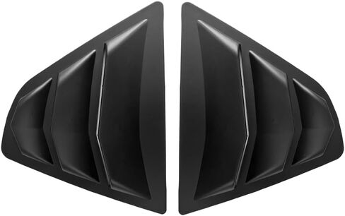 Car Rear Side Window Louvers Suitable for Toyota Camry 2018 2019 2020 2021 2022 2023 2024 Air Vent Scoop Shades Cover Blinds Exterior Accessories (Matt Black) in Saudi Arabia