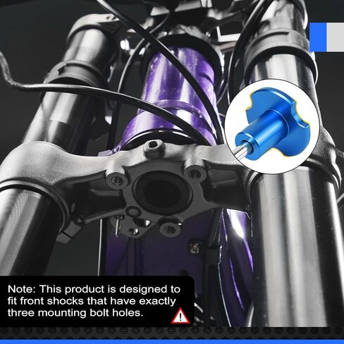 NICECNC Front Fork Suspension Core & Upper Triple Clamp Top Link Compatible with Surron Light bee S/X, Blue, See Fitment in Saudi Arabia