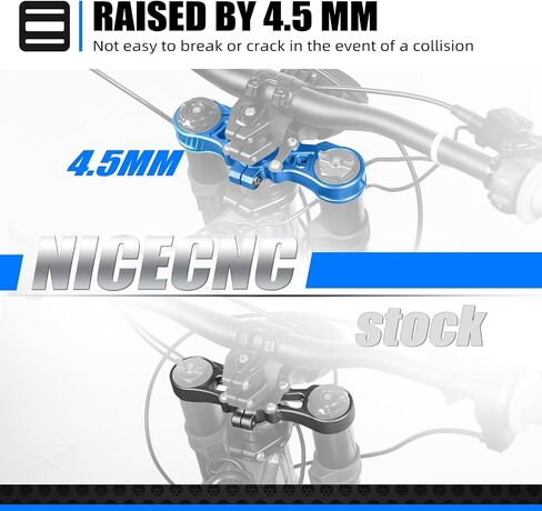 NICECNC Front Fork Suspension Core & Upper Triple Clamp Top Link Compatible with Surron Light bee S/X, Blue, See Fitment in Saudi Arabia