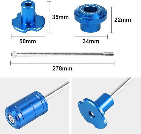 NICECNC Front Fork Suspension Core & Upper Triple Clamp Top Link Compatible with Surron Light bee S/X, Blue, See Fitment in Saudi Arabia