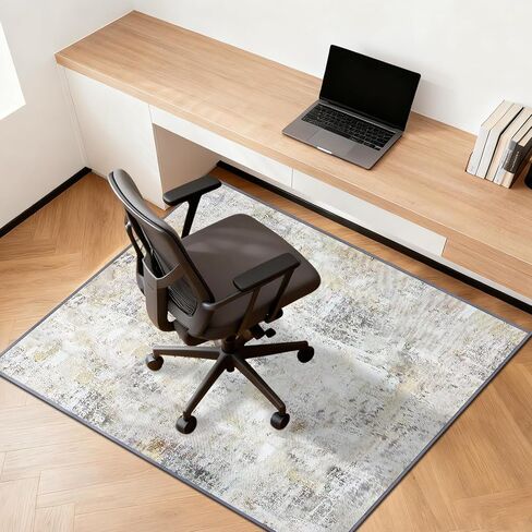 Office Chair Mat for Hardwood Floor, 35"x47"x1/10 Desk Chair Mat, Machine Wash Large Floor Protector Rug, Anti Slip Office Rugs for Rolling Chairs (Pink) in Kuwait
