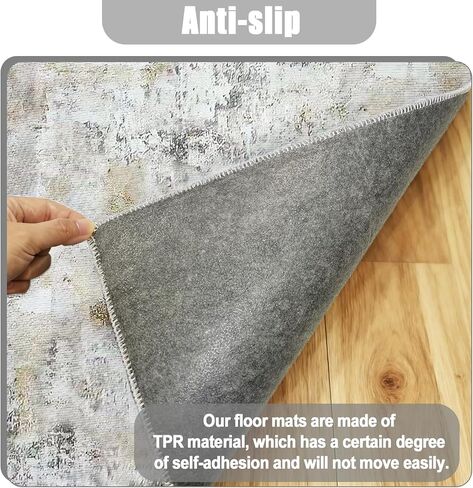 Office Chair Mat for Hardwood Floor, 35"x47"x1/10 Desk Chair Mat, Machine Wash Large Floor Protector Rug, Anti Slip Office Rugs for Rolling Chairs (Pink) in Kuwait