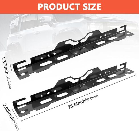 Bibabala Wheel Alignment Tool,Toe Alignment Tool Plates with 2 Measuring Tapes,Automotive Toe Alignments for Home Use,Camber Alignments Plates,Toe Plate for Car Truck SUV Vehicle(Black) in Saudi Arabia