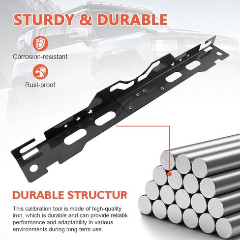 Bibabala Wheel Alignment Tool,Toe Alignment Tool Plates with 2 Measuring Tapes,Automotive Toe Alignments for Home Use,Camber Alignments Plates,Toe Plate for Car Truck SUV Vehicle(Black) in Saudi Arabia