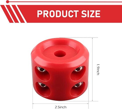 Winch Hook Stop, Winch Accessories, Cable Saver Hook Stopper Line for Synthetic Rope, Universal for ATV UTV Truck SUV (Red) in Saudi Arabia