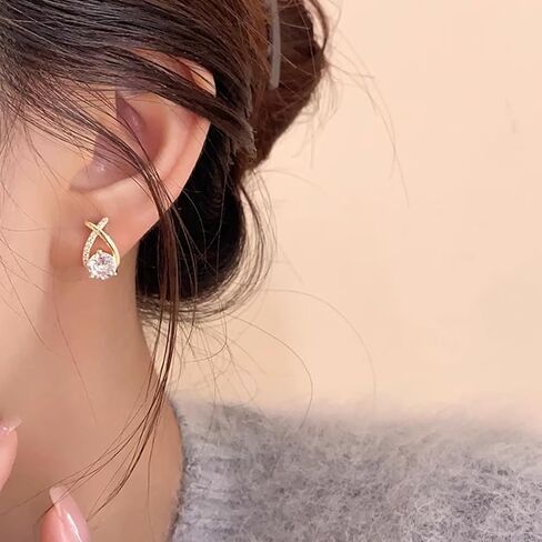 Premium 18K Gold Plated Caged Pearl Stud Earrings | Timeless Elegance Meets Retro Chic | Fashion-Forward Choice for Galas and Glamorous Parties with Box in Saudi Arabia