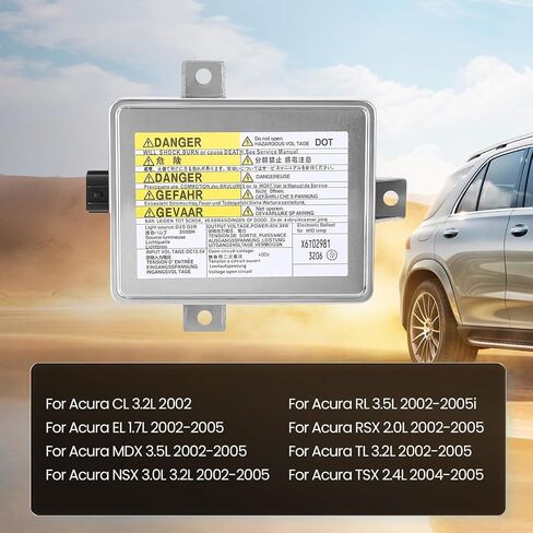 مجموعة من 2 مصباح أمامي HID مع مشعل ومصباح D2S مناسب لـ Acura TL TSX ILX ZDX RDX لهوندا أوديسي لمازدا 3 5 CX-9 وحدة التحكم في صابورة زينون استبدال W3T19371 X6T02971 W3T10471 in Kuwait