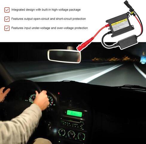 2PCS DC 12V 55W زينون HID الصابورة، سامسونج HID وحدة التحكم الصابورة مثبت المصابيح الأمامية للسيارات، سوبر تصميم نحيف استبدال مصباح زينون طقم الصابورة، اكسسوارات السيارات in Kuwait
